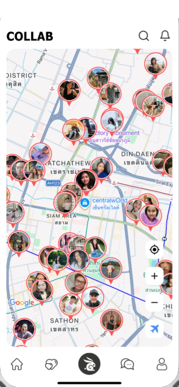 Discover around you – See who's nearby on a live map.